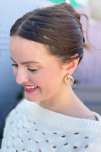 Vintage Inspired Geometric Knot Stud Earrings