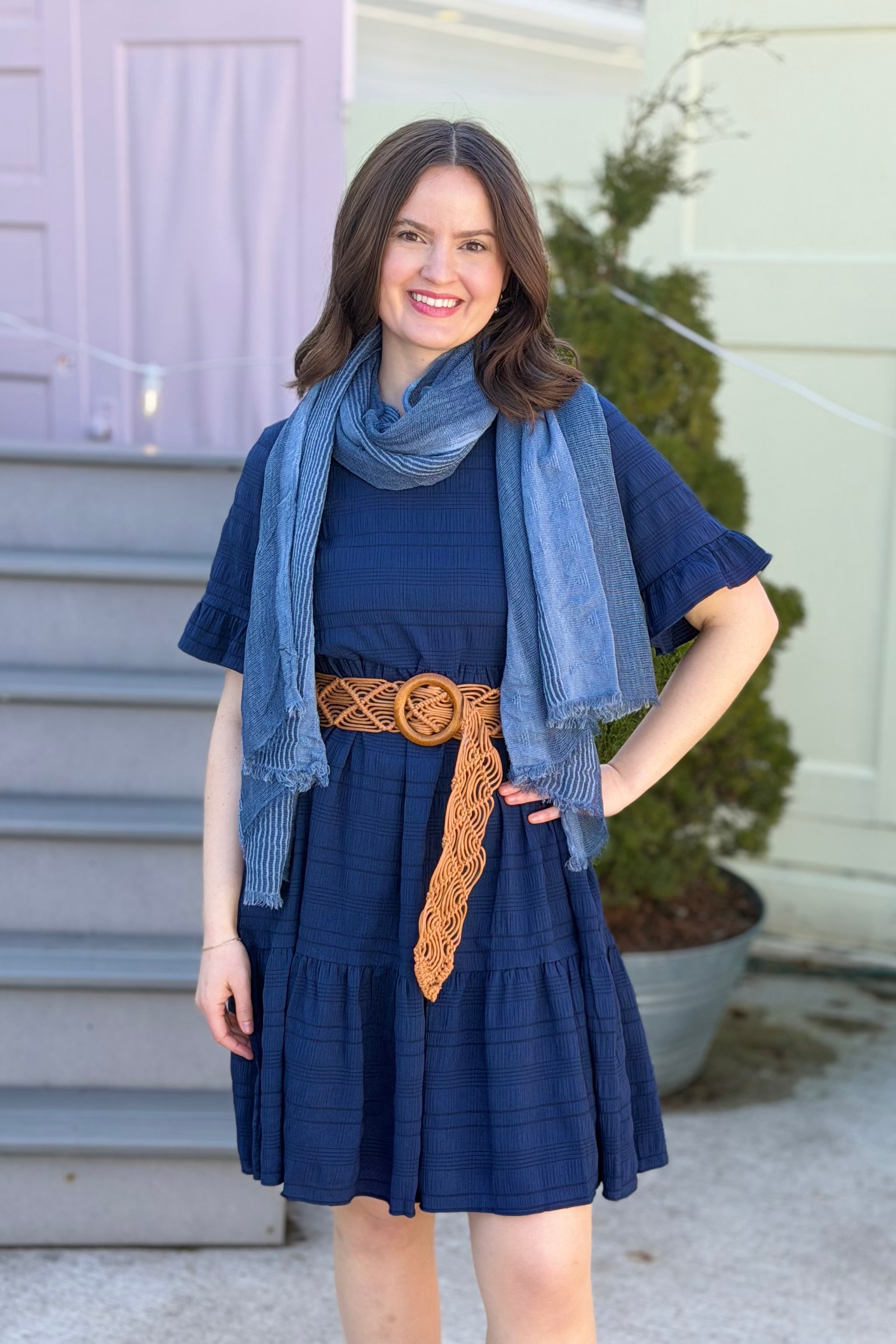 Boho Scarf - Blue