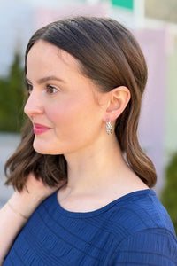Geometric Chain Drop Earrings with Chic Design