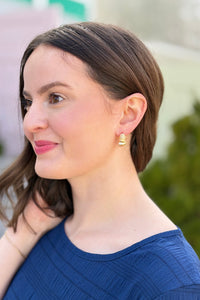 Chic C-Shaped Statement Drop Earrings