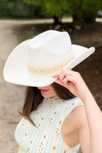 Intricate Braided Strap Cowboy Hat