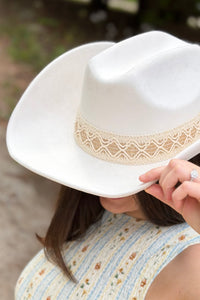 Intricate Braided Strap Cowboy Hat
