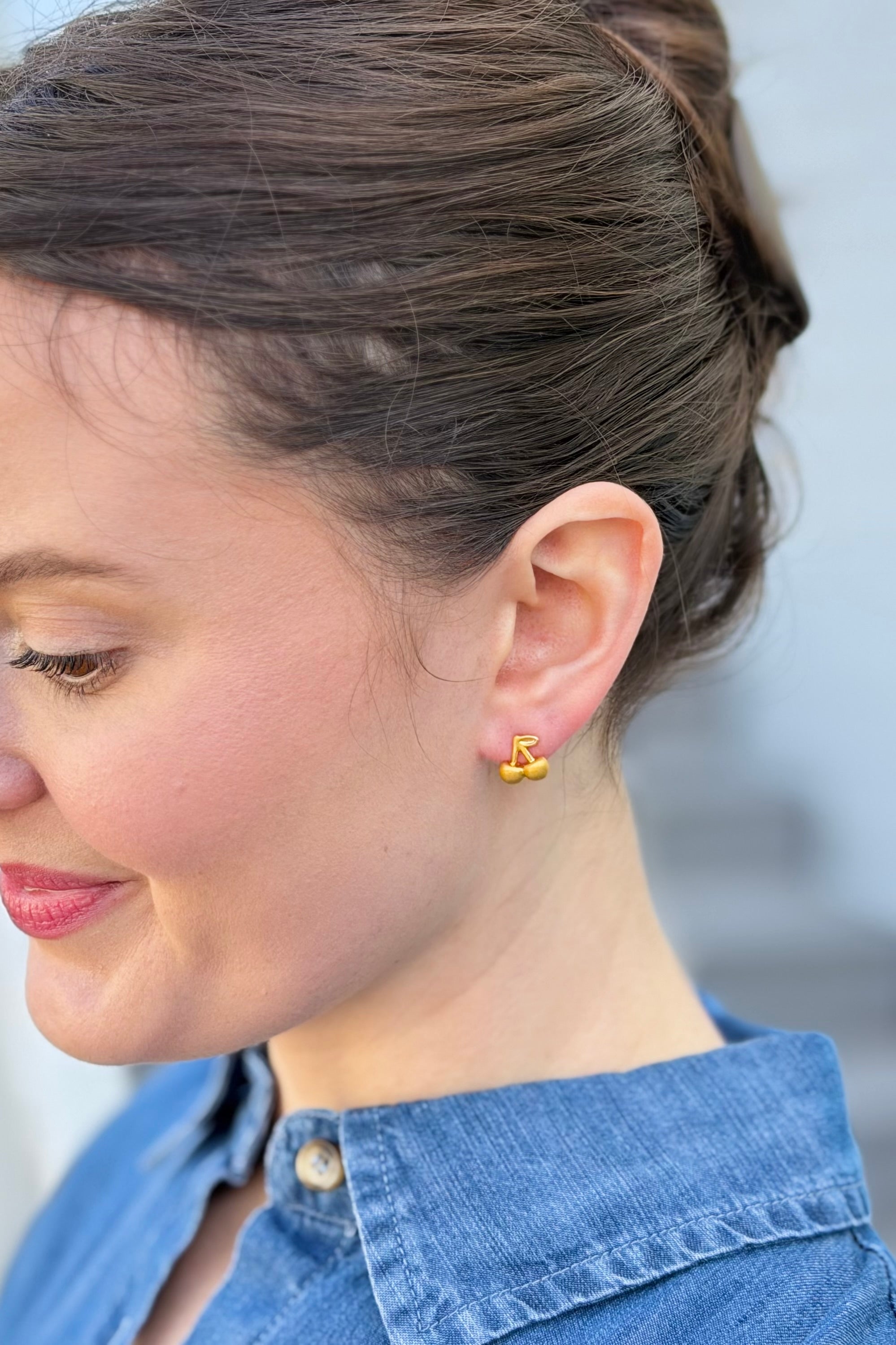 Charming Cherry Drop Earrings
