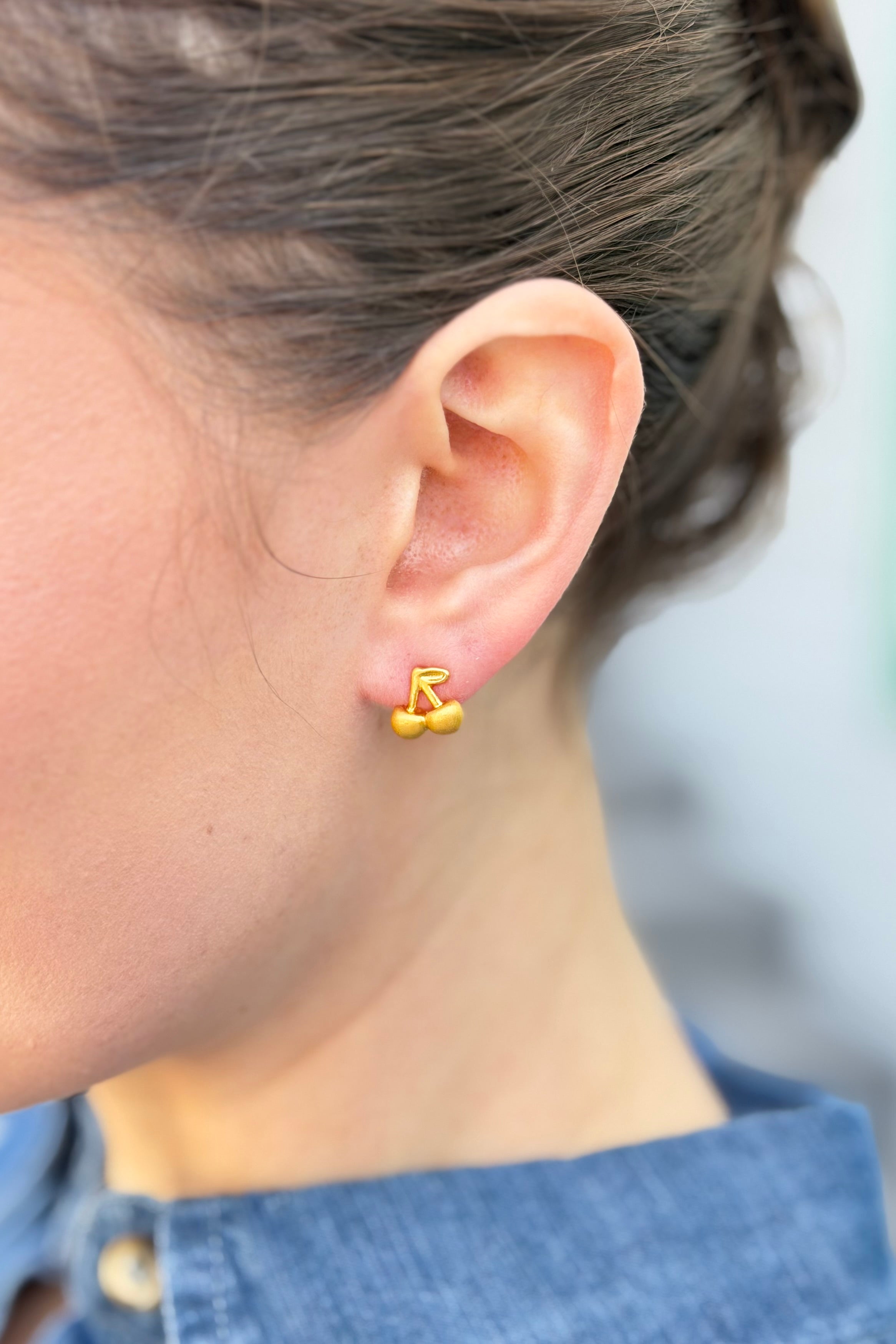 Charming Cherry Drop Earrings