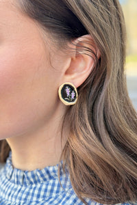 Artistic Lavender Drop Earrings