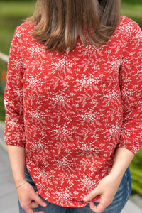 Floral Sleeve Print Top