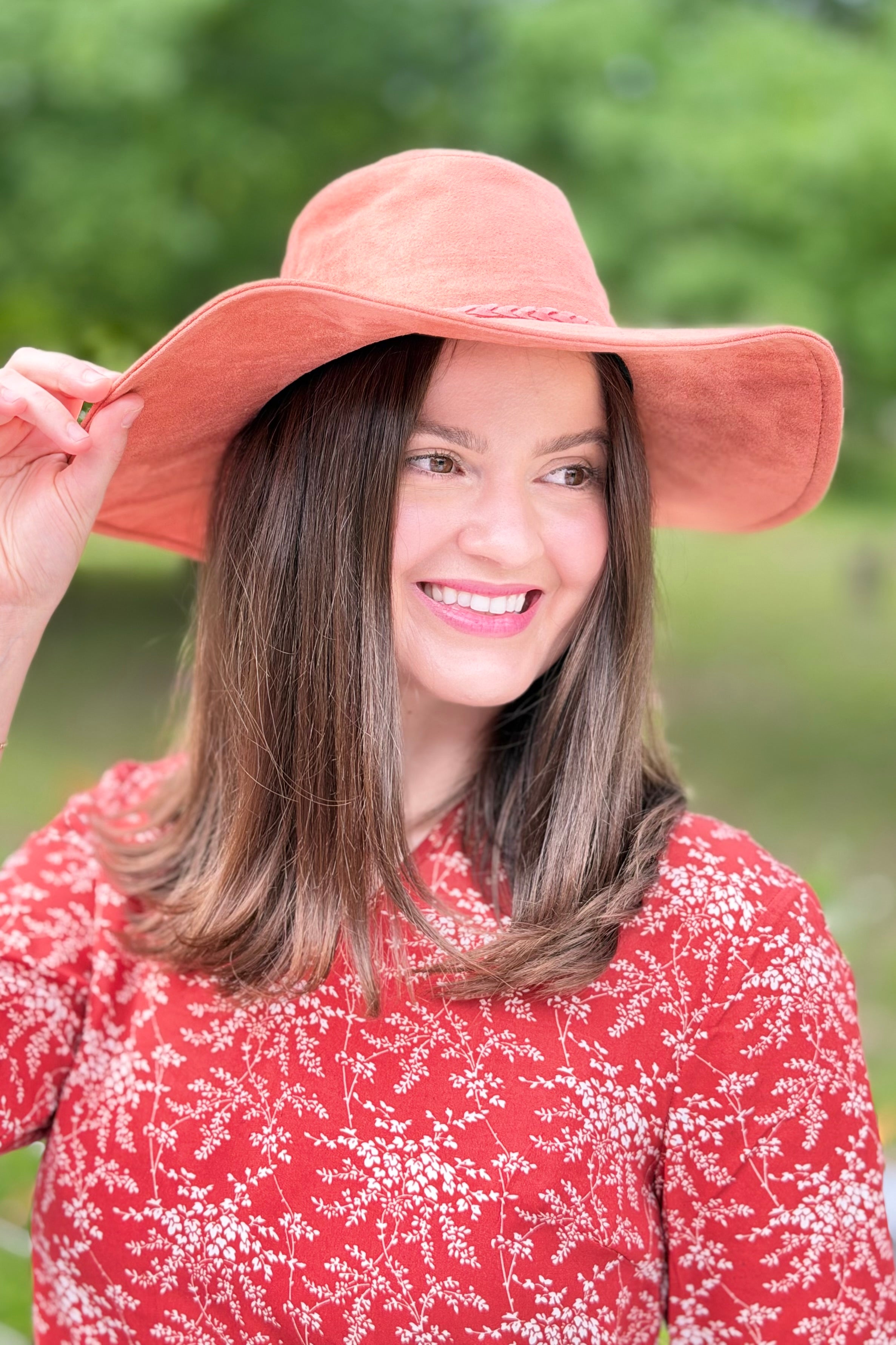 Braided Tassel Fedora Hat - Rust