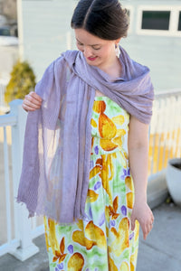 Boho Scarf - Light Purple