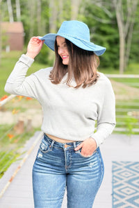 Lula Off Shoulder Top - Grey