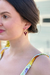 Elegant Heart Design Earrings