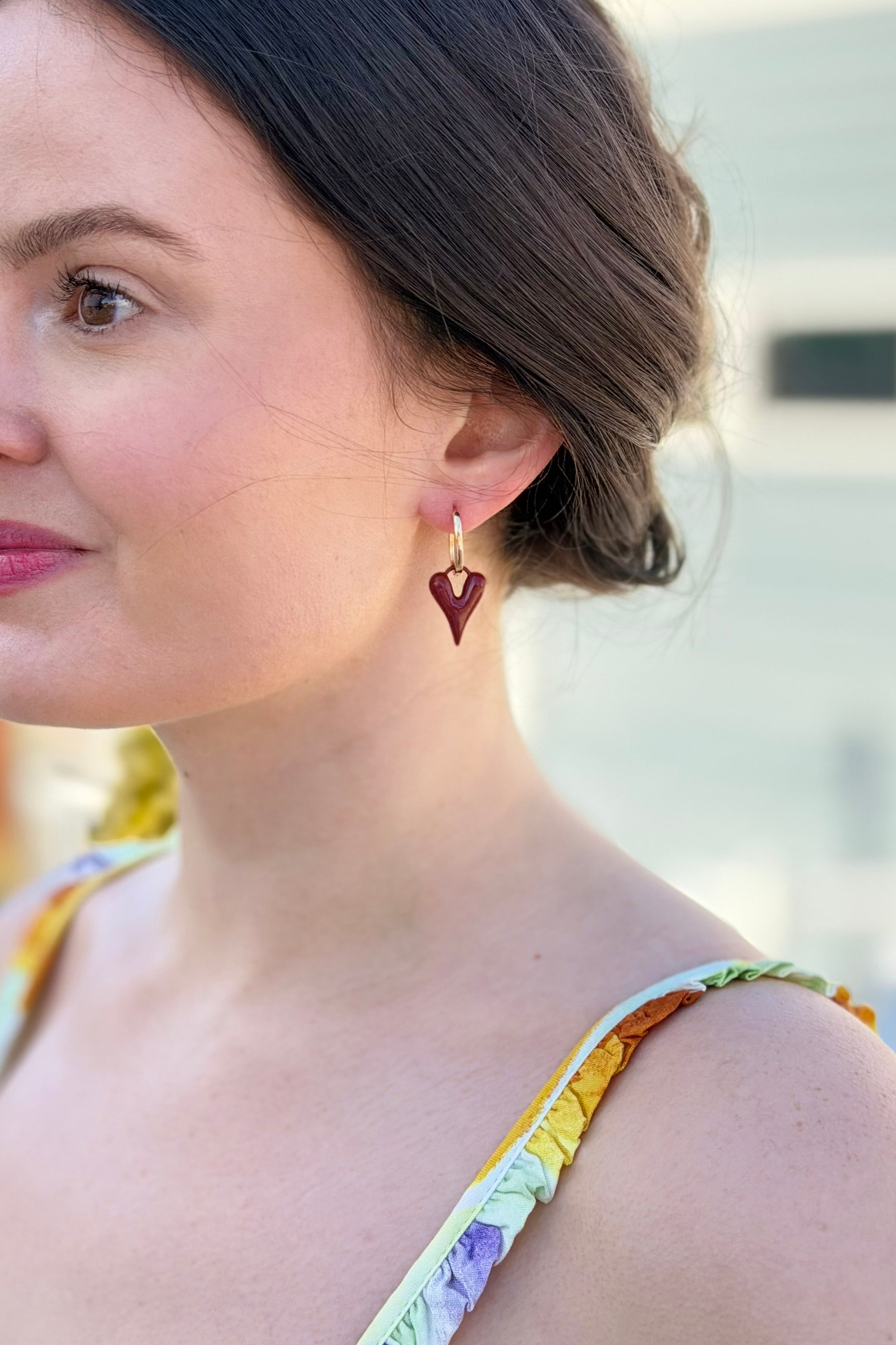 Elegant Heart Design Earrings