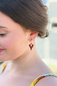 Elegant Heart Design Earrings