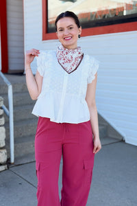 Casual Pocket Cargo Pants - Pink