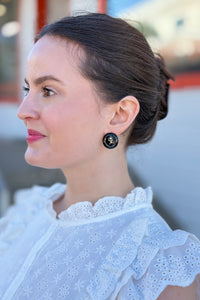 Geometric Rose-Inspired Earrings