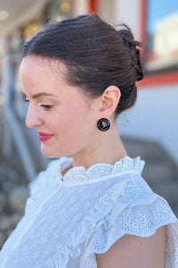Geometric Rose-Inspired Earrings