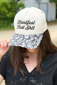 Manifest That Shit Hat - Paisley Black