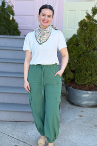 Casual Pocket Cargo Pants - Green