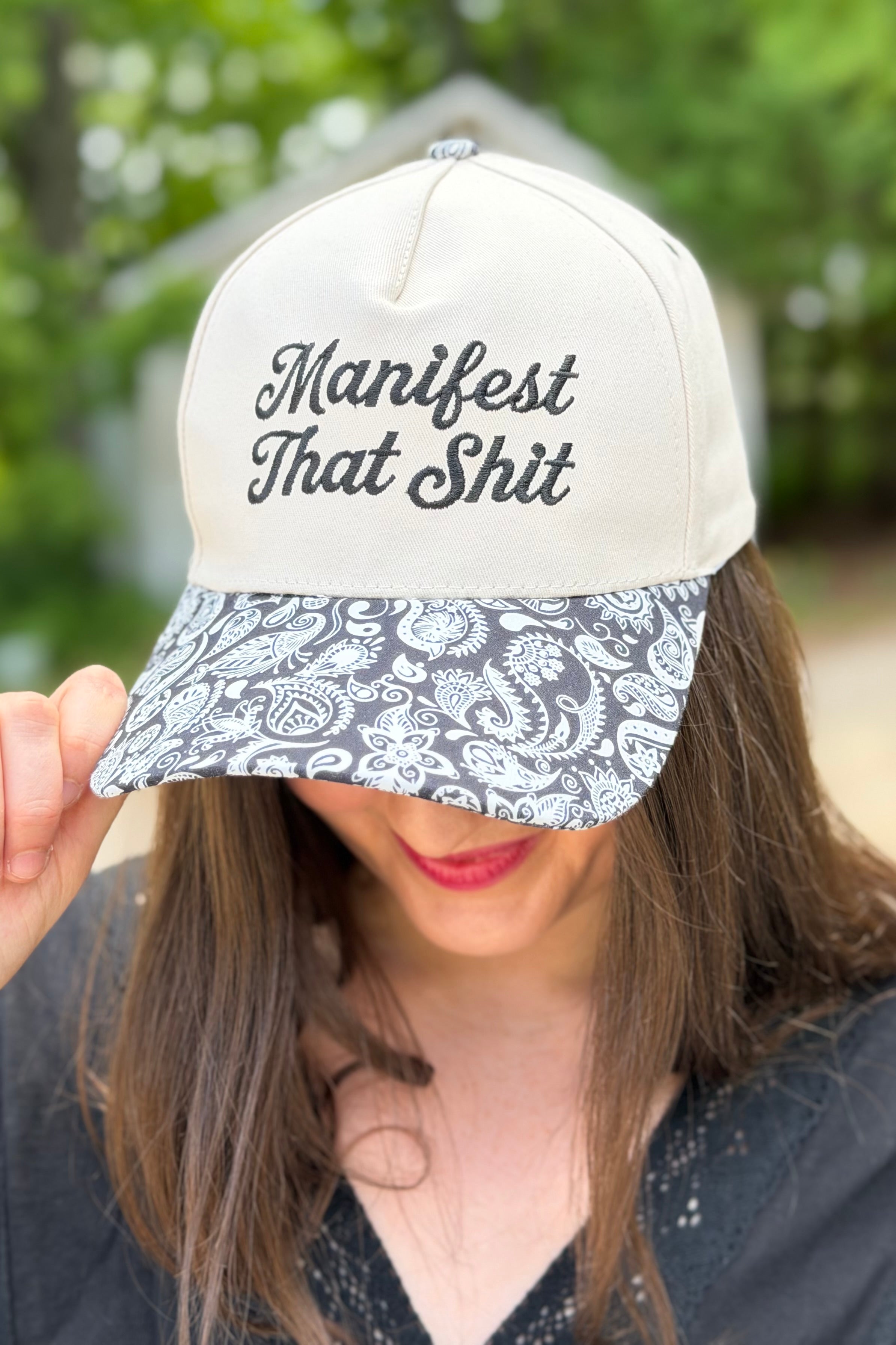 Manifest That Shit Hat - Paisley Black