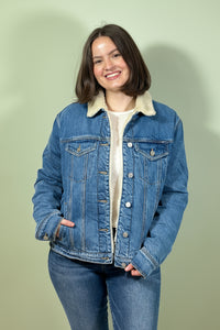 Sherpa Lined Jean Trucker Jacket