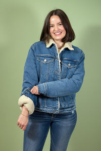 Sherpa Lined Jean Trucker Jacket