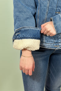 Sherpa Lined Jean Trucker Jacket