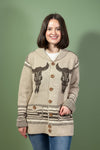 Rodeo Horse Knit Cardigan - Khaki