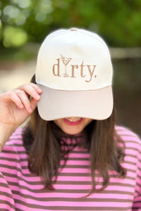 Dirty Martini Two Tone Hat - Mocha