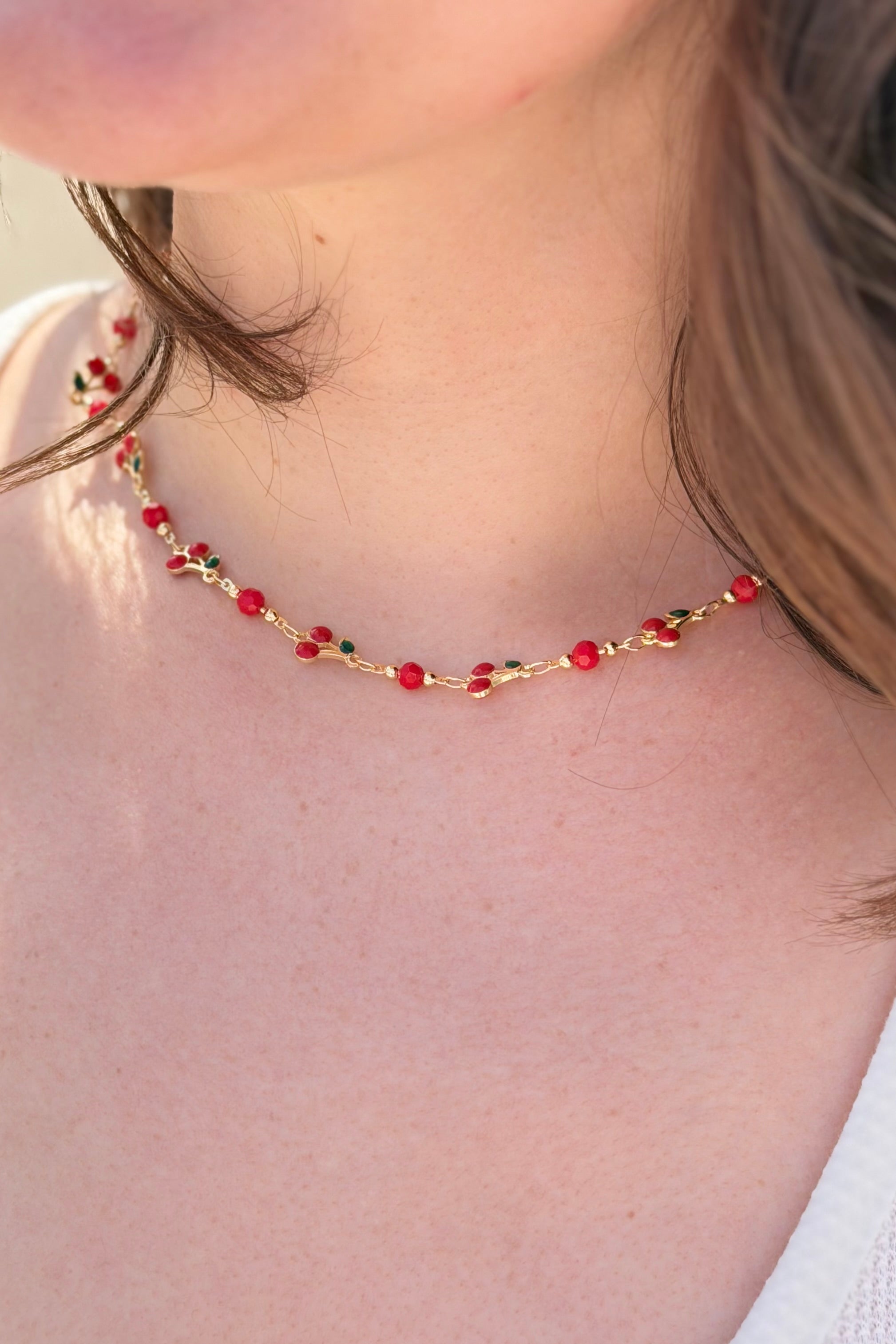 Cherry Link Necklace
