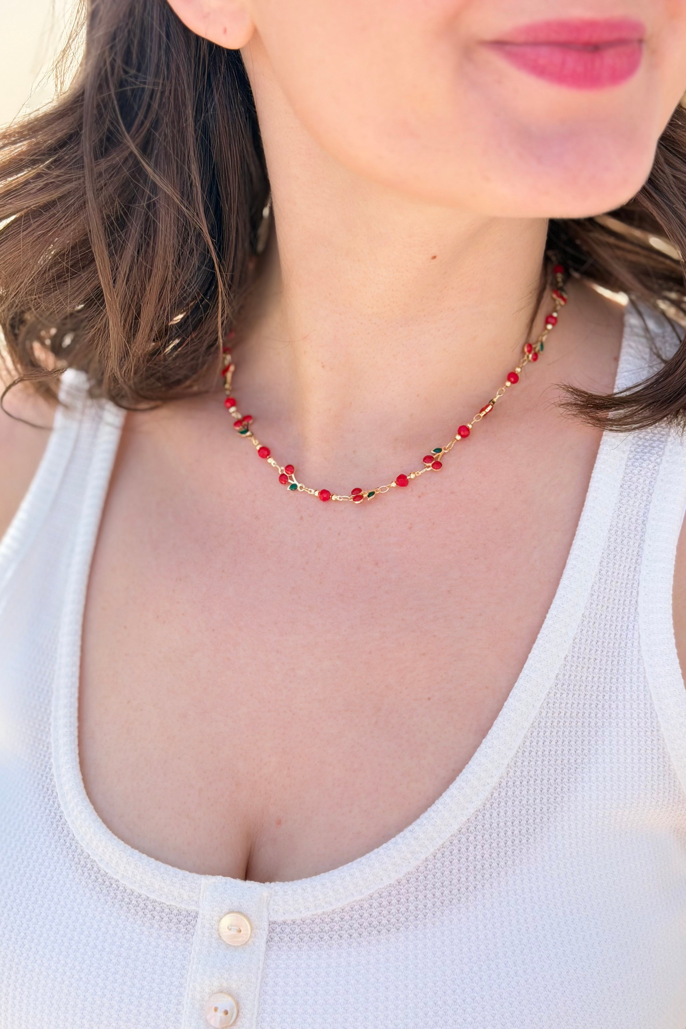 Cherry Link Necklace