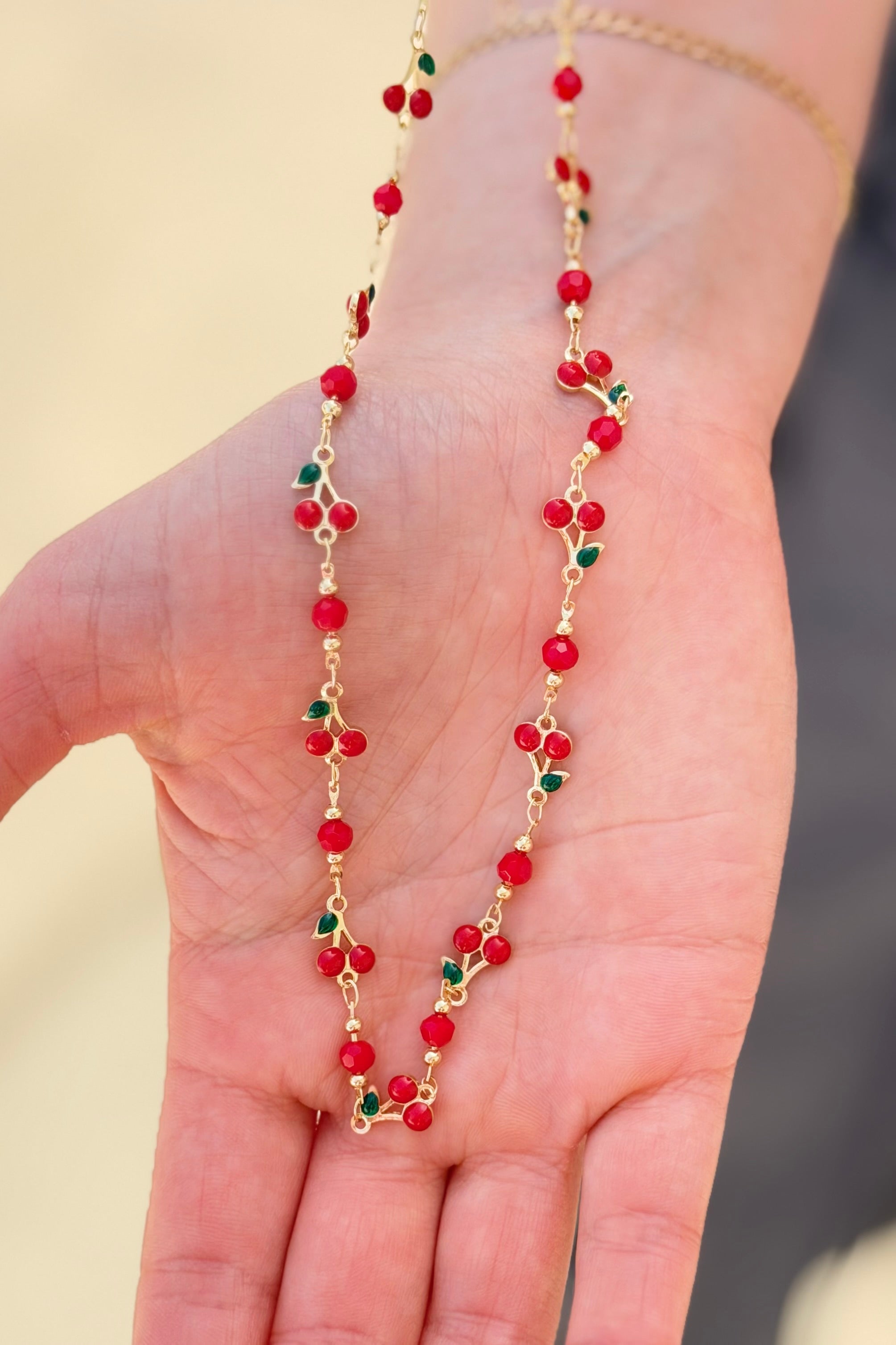 Cherry Link Necklace
