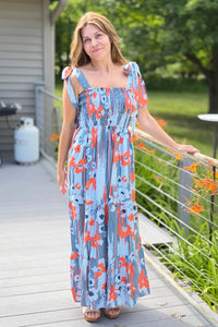 Kaelani Printed Tiered Dress