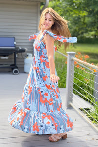 Kaelani Printed Tiered Dress