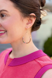 Boho Pastels Teardrop Earrings