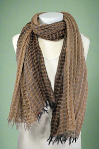 Mermaid Cascade Scarf - Brown