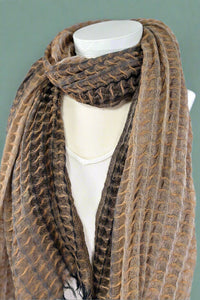 Mermaid Cascade Scarf - Brown