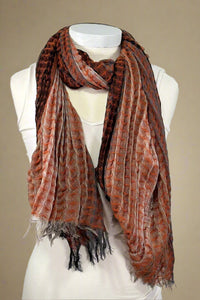 Mermaid Cascade Scarf - Orange