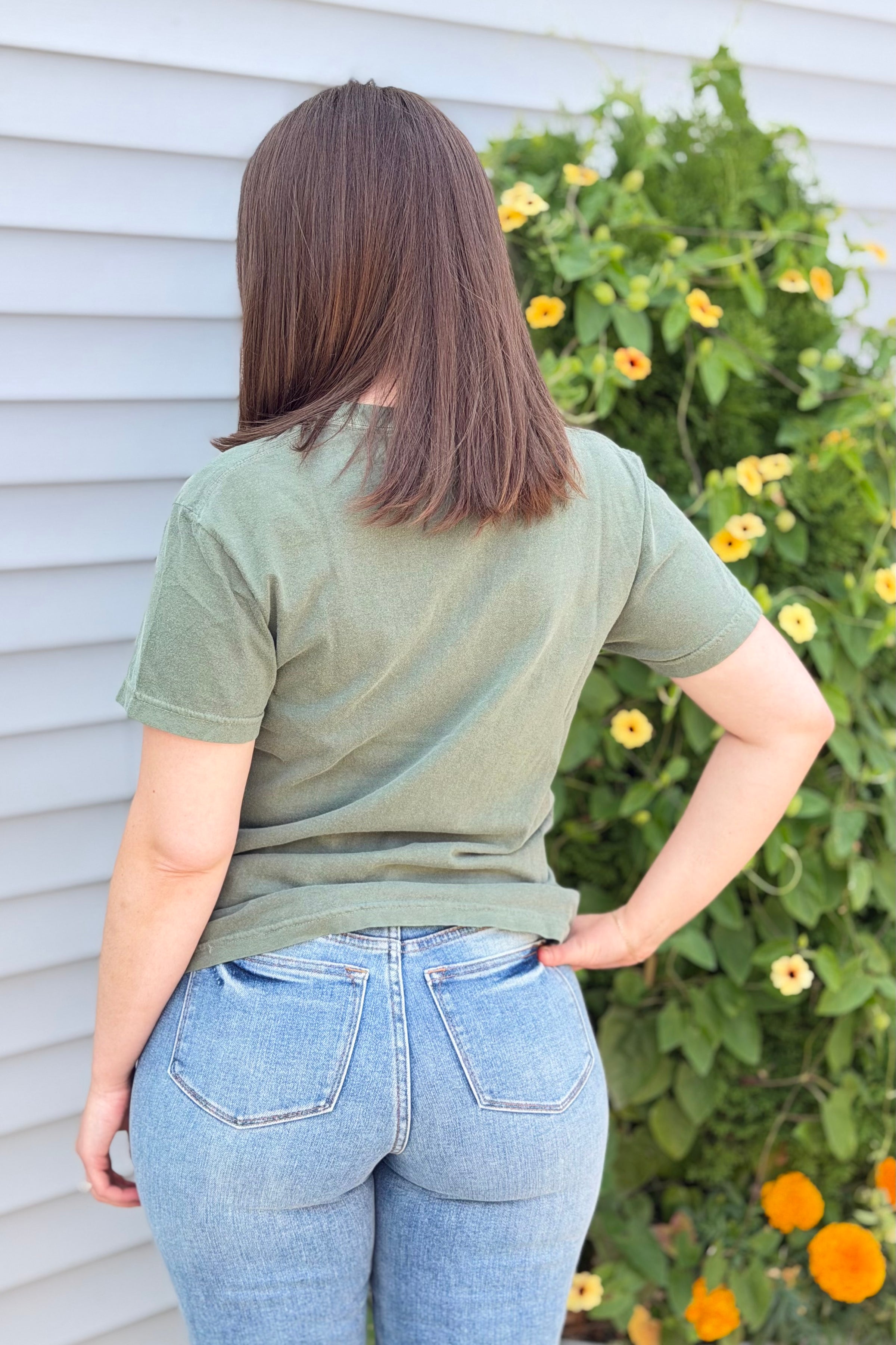 Shenanigan Pigeon T-Shirt - Moss
