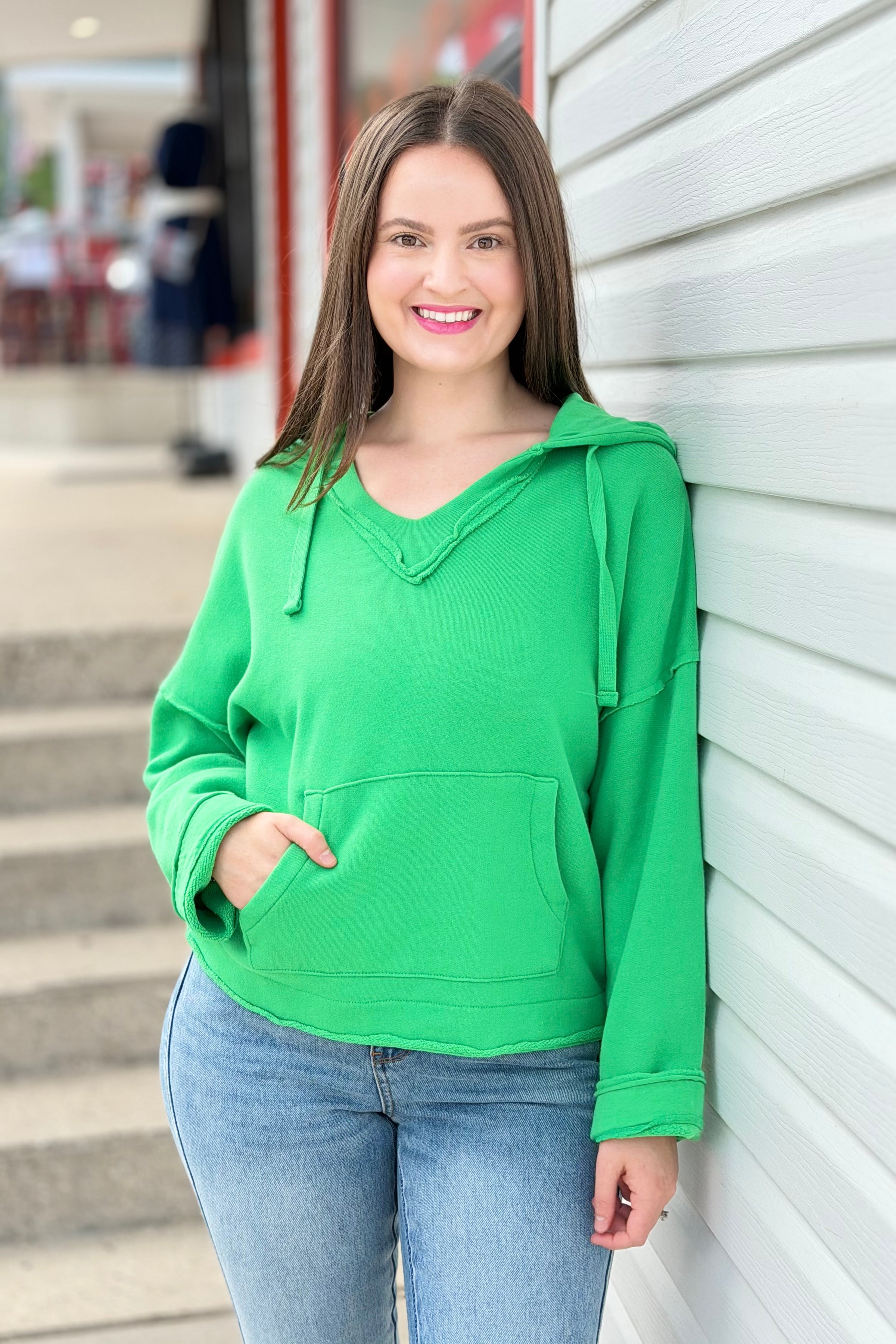 Malibu Cotton Hoodie - Green