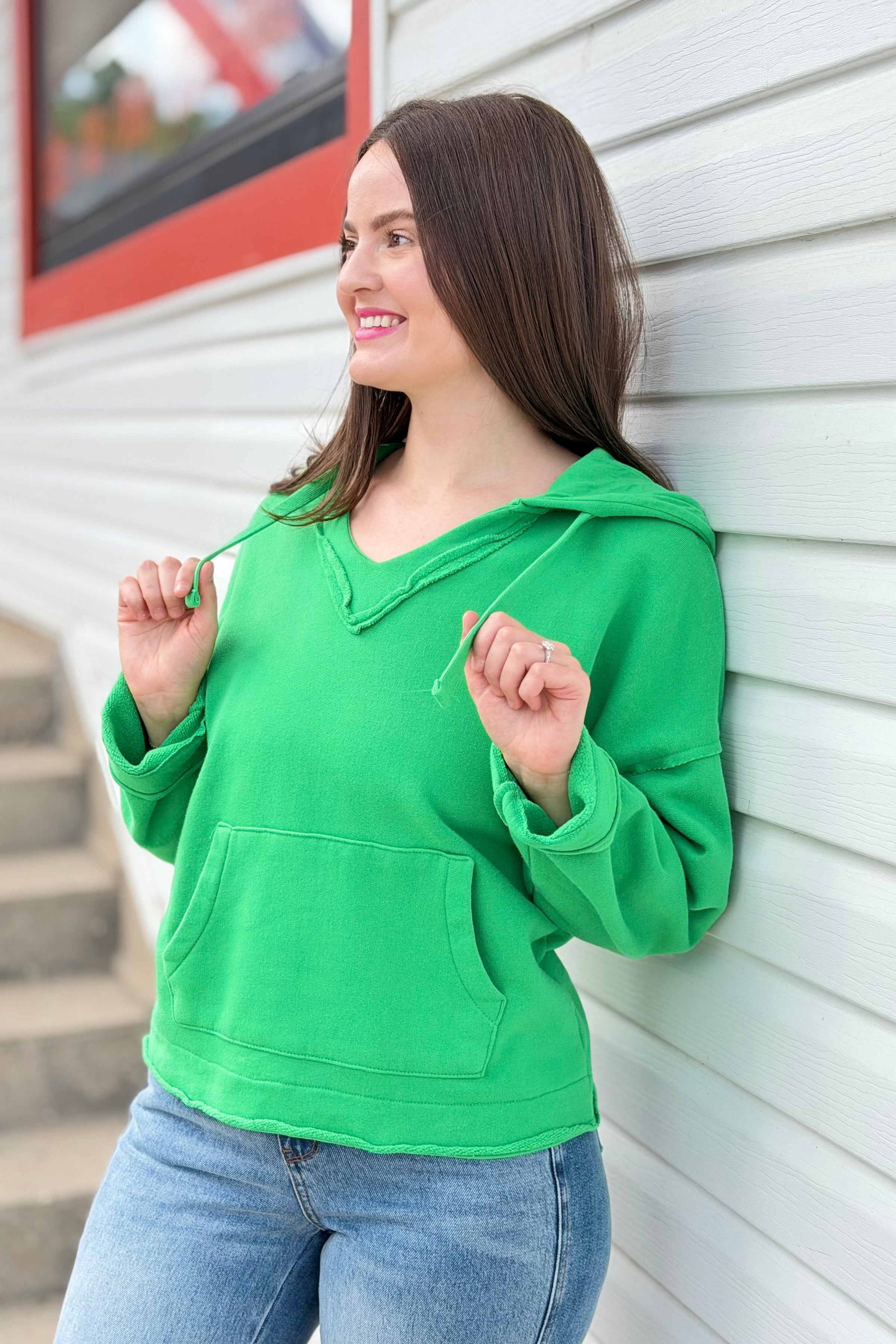Malibu Cotton Hoodie - Green