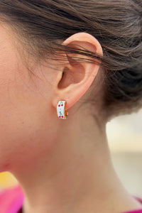Sweet Cherry Mini Hoop Earrings