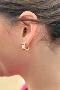 Sweet Cherry Mini Hoop Earrings