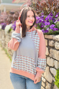 Color Mix Mineral Wash Top - Dusty Coral