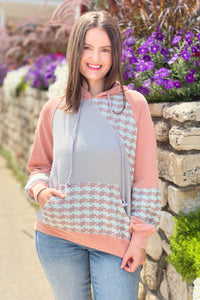 Color Mix Mineral Wash Top - Dusty Coral