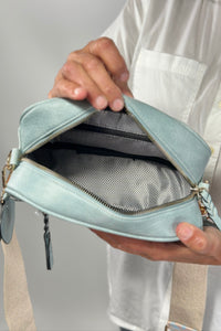 Boho Guitar Strap Crossbody - Baby Blue