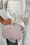 Boho Guitar Strap Crossbody - Lavender