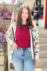 Zip Up Hoodie - Whimsical