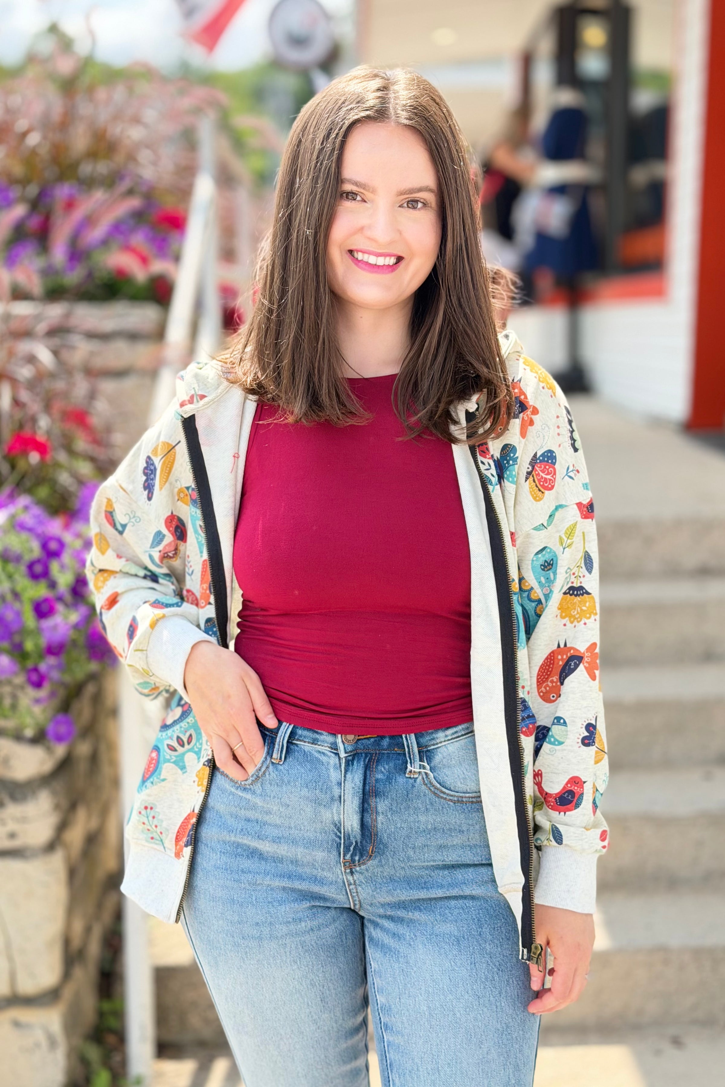 Zip Up Hoodie - Whimsical
