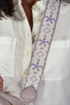 Boho Guitar Strap Crossbody - Lavender