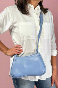 Brisbane Shaped Crossbody -  Dusty Blue