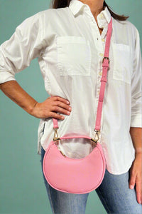 Baghdad Half-Moon Crossbody - Bubblegum
